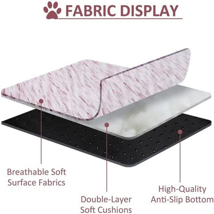 Cat Bed Round Fluffy Hooded Cat Bed Cave