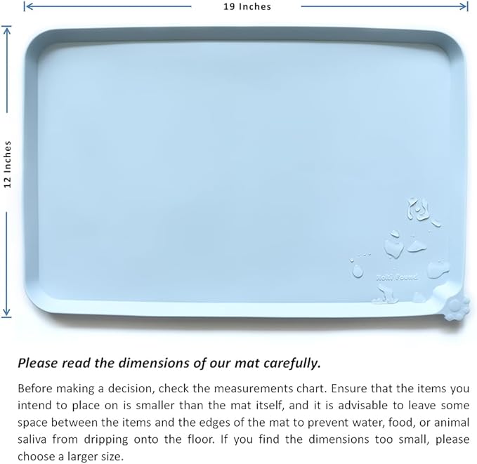 Hoki Found Silicone Pet Food Mats Tray