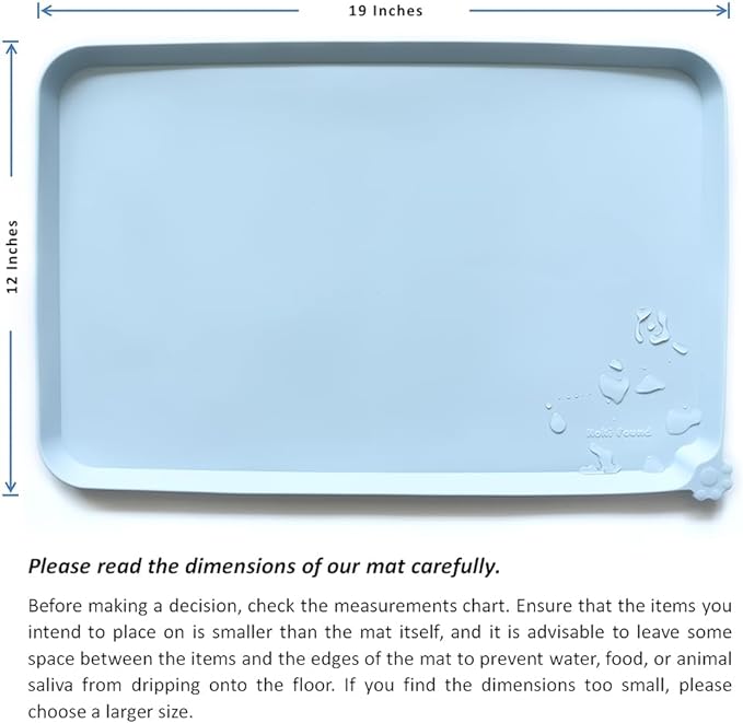 Hoki Found Silicone Pet Food Mats Tray