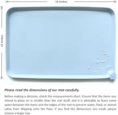 Hoki Found Silicone Pet Food Mats Tray