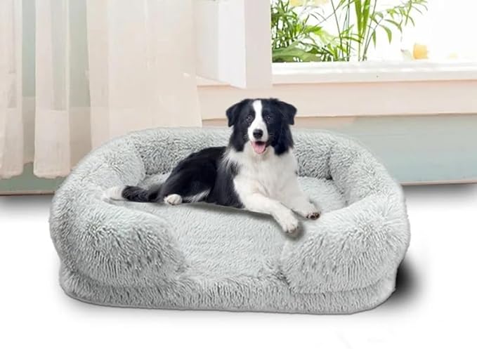 Washable Calming Dog Bed for Medium Dogs 45 Pounds