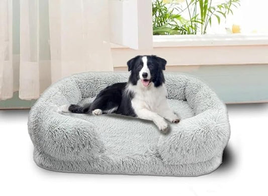 Washable Calming Dog Bed for Medium Dogs 45 Pounds
