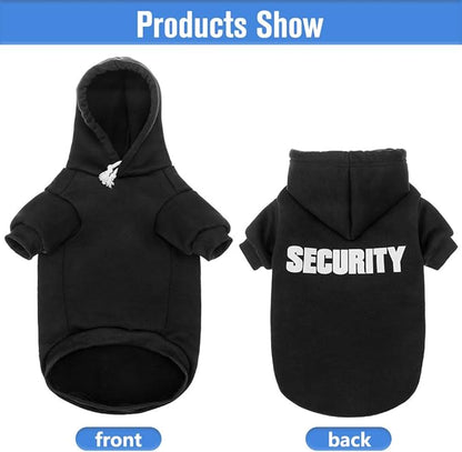 SCENEREAL Security Dog Hoodie Sweaters for Small Medium Large Dogs