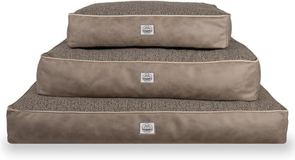 Memory Foam Dog Bed for Medium Dogs- Waterproof Dog Bed Mat with Removable Washable Cover