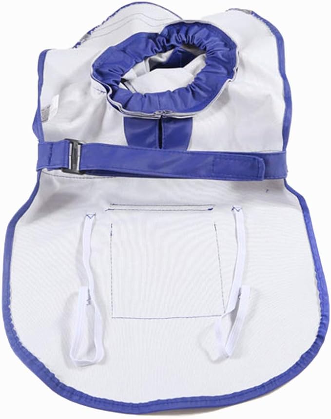 NACOCO Large Dog Raincoat Adjustable Pet Water Proof Clothes Lightweight Rain Jacket Poncho Hoodies with Strip Reflective (M