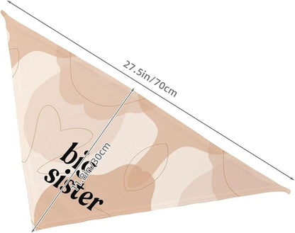 Big Sister Dog Bandana,Baby Announcement Dog Bandana,Gender Reveal,Pet Scarf, Pet Accessories for Photo Props Accessories (abstract)