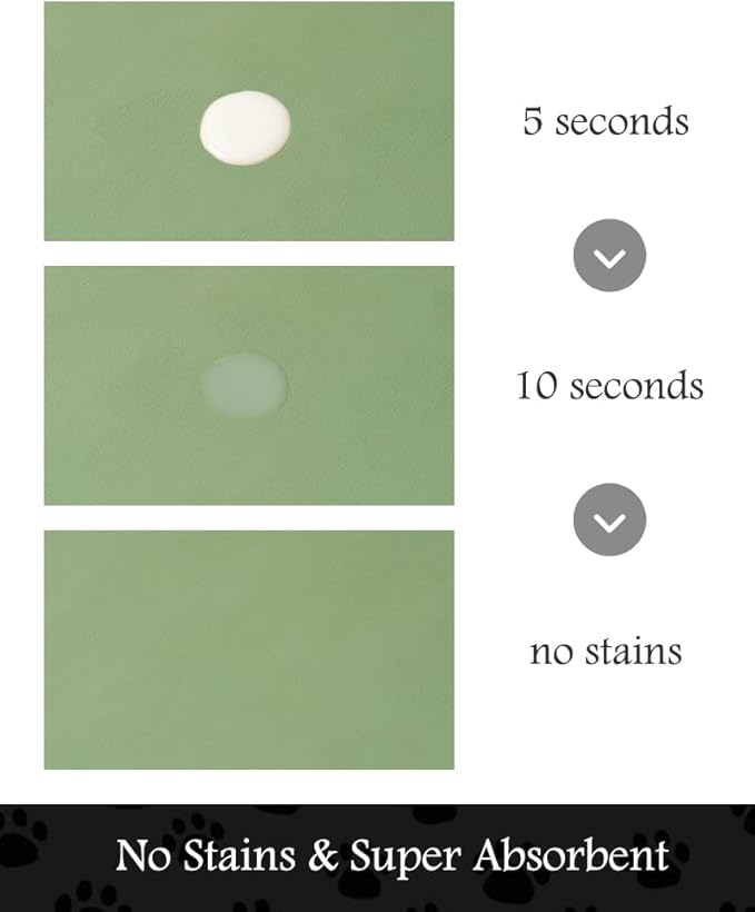 Pet Feeding Mat-Absorbent Dog Mat for Food and