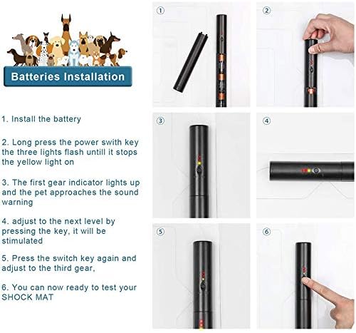 La La Pet® Pet Shock Mat Indoor Pet Repeller Furniture Training Mat Pet Safe Mat Pet Electronic Training Pad for Dogs and Cats(L 59.1 x 16.9)