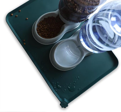 Hoki Found Large Silicone Pet Food Mats Tray