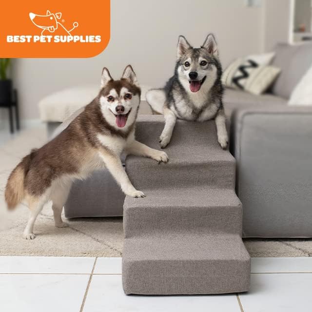 Best Pet Supplies Dog Stairs for Small Dogs & Cats 4-Step