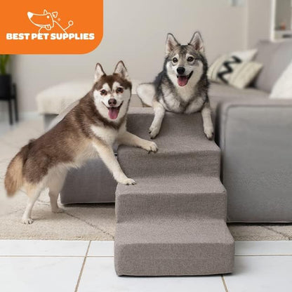 Best Pet Supplies Dog Stairs for Small Dogs & Cats 4-Step