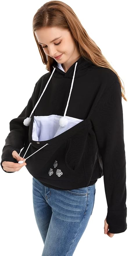 LINYUCHEN Cat Dog Pouch Hoodie Large Pet Pouch