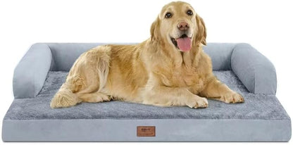 Large Dog Bed Orthopedic Washable: Beds Bolster