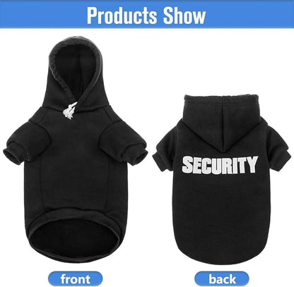 SCENEREAL Security Dog Hoodie Sweaters for Small Medium Large Dogs