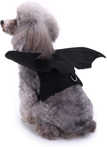 BWOGUE Pet Bat Wings Costume for Cat & Dog Pet Apparel Clothes for Halloween Party Large