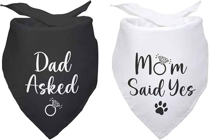 Dad Asked and Mom Said Yes Dog Bandana 2