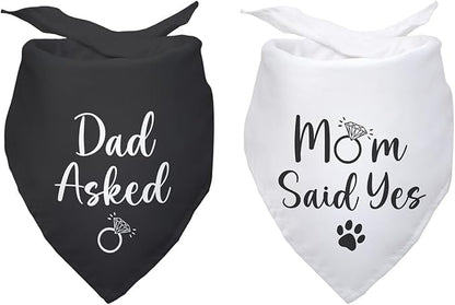 Dad Asked and Mom Said Yes Dog Bandana 2