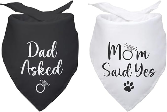 Dad Asked and Mom Said Yes Dog Bandana 2