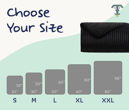 Premium Soft Dog/Cat Waterproof Blanket – Soft Sherpa Fleece Striped-50x30)