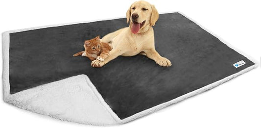 PetAmi WATERPROOF Dog Blanket for Bed 80x60 Charcoal