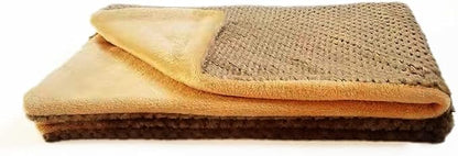 40 X 47 Premium Fluffy Fleece Dog, Puppy or Kitty Blanket. Soft and Warm Pet Throw for Puppies, Dogs & Cats.