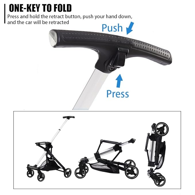 3 in 1 Pet Stroller Cats Dogs Folding Cat Stroller Detachable Carrier 33lb Max 4 Wheels