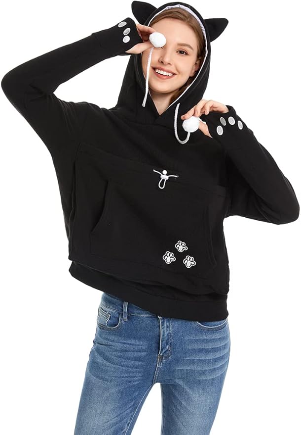 LINYUCHEN Cat Dog Pouch Hoodie Large Pet Pouch