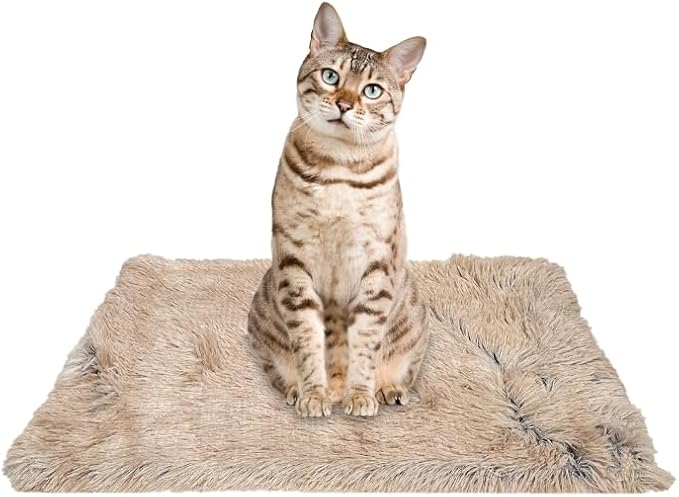 PJYuCien Fluffy Fleece Calming Pet Throw Blanket 16 * 24", Machine