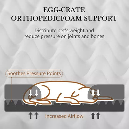 Washable Calming Dog Bed for Medium Dogs 45 Pounds