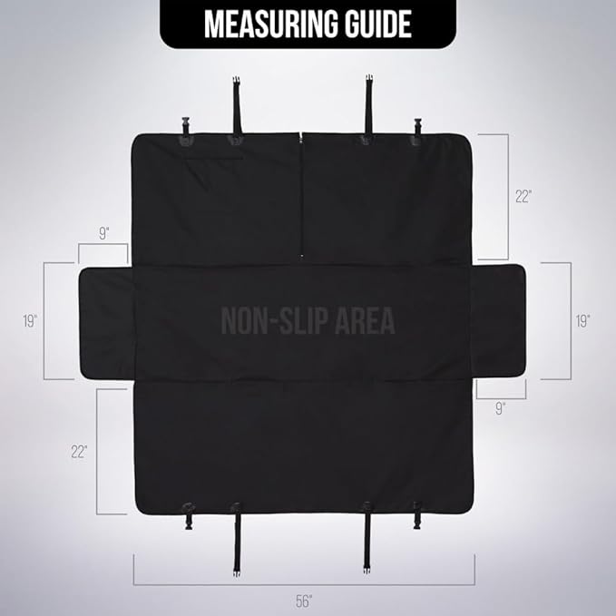 RIIPOO Dog Car Seat Cover for Back Seat