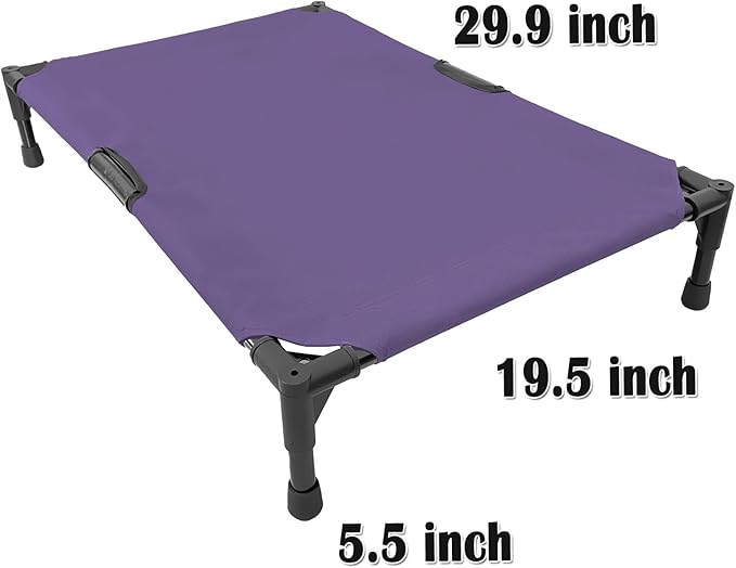 Love&go Elevated Dog Bed with Metal Frame Medium-29.9x19.5x5.5 inch)