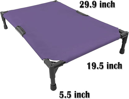 Love&go Elevated Dog Bed with Metal Frame Medium-29.9x19.5x5.5 inch)