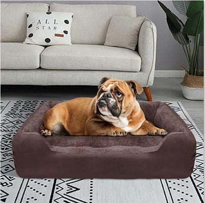 PUPPBUDD Dog Beds for Large Dogs