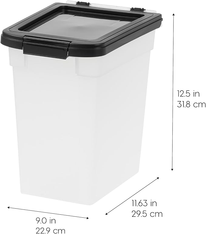IRIS USA Airtight Dog Food Storage Container 10 lbs 2 Pack,