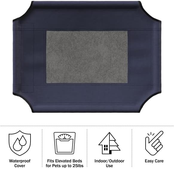 PETMAKER Elevated Dog Bed Cover 24.5x18.5-Inch Replacement
