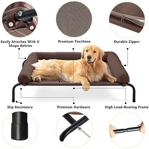 Cooling Elevated Dog Bed for Large Dogs