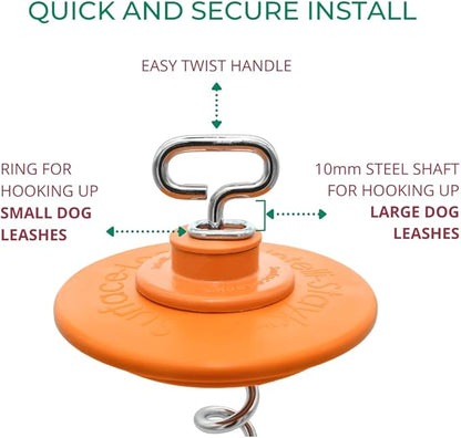 Intelli-Stayk: Beast Dog Surface-Lock Tie-Out Stake for Large