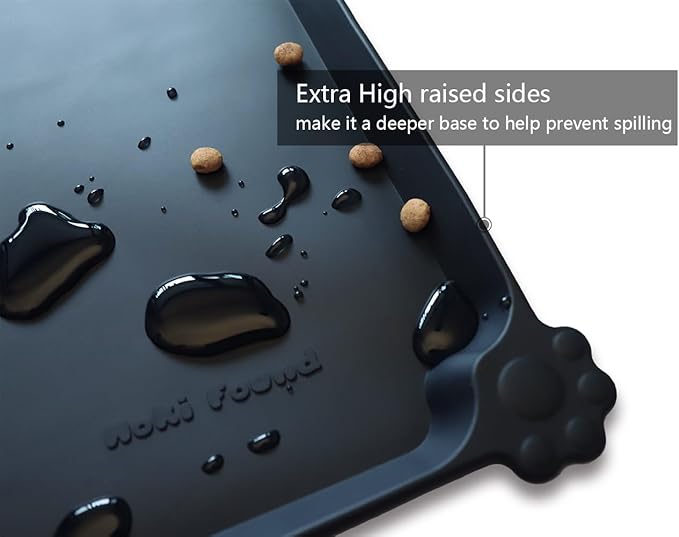 Hoki Found Large Silicone Pet Food Mats Tray