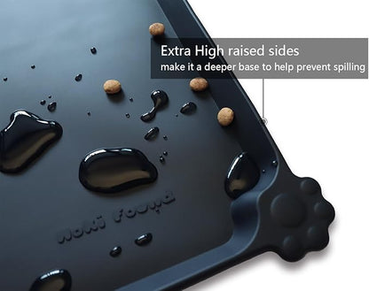 Hoki Found Large Silicone Pet Food Mats Tray