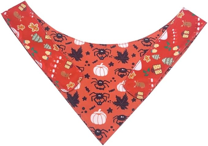 iPeti-Christmas Dog Bandanas -Premium & Silky Poly Fabric 100% Handmade