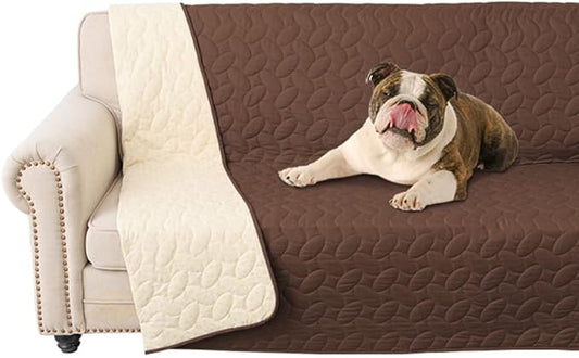 Ameritex Pet Bed Cover Dog Bed Blanket for Sofa and Furniture Waterproof New Pattern Design (52x82 Inch, Chocolate)