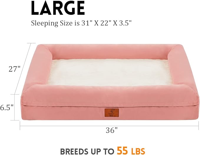 Large Dog Bed 4-Sides Removable