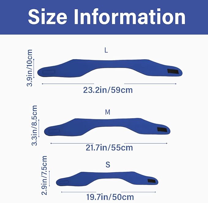 MANON ROSA Dog Swim Cap Plugs 2Pcs Waterproof All-Weather Snood for Bathing Rainy Days Swimming (1 Black 1 Blue,M)