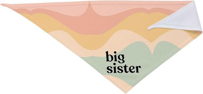 Big Sister Dog Bandana,Baby Announcement Dog Bandana,Gender Reveal,Pet Scarf, Pet Accessories for Photo Props Accessories (Yellow green)
