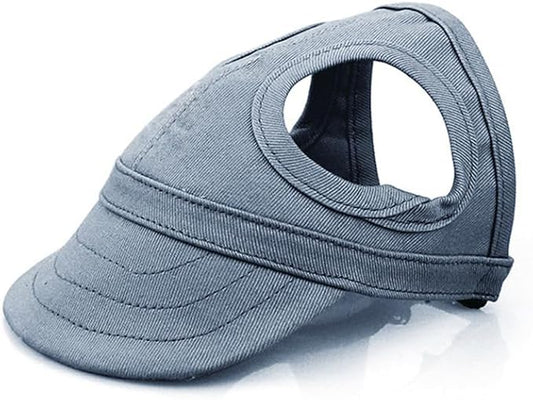 Leconpet Dog Baseball Cap Pet Hats with Big Ear Holes, Adjustable Baseball Caps for Small Medium and Large Dogs, Comfortable Pet Sun Hat with Adjustable Strap for Dogs and Cats (Navy Blue, X-Large)