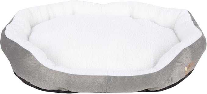 ShellKingdom Medium Dog Bed 35lbs, 23.62 19.68INCH (Grey)