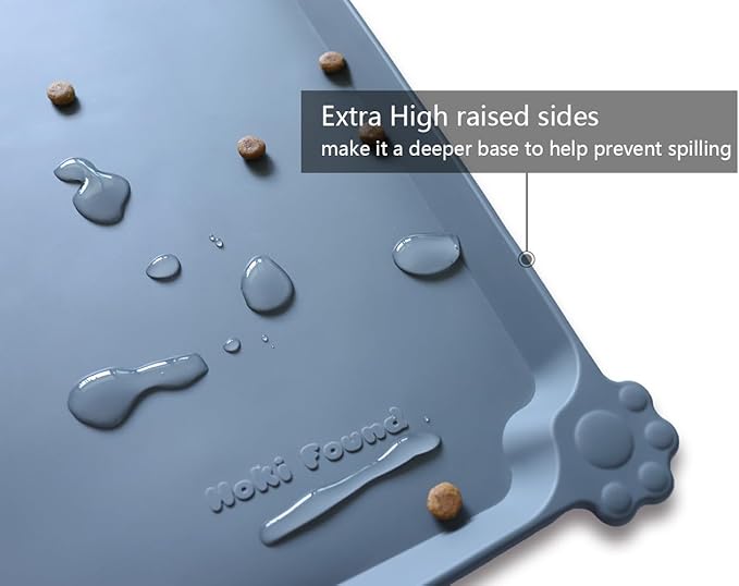 Hoki Found L Silicone Pet Food Mats Tray