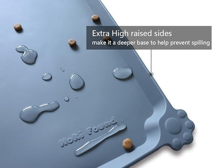 Hoki Found L Silicone Pet Food Mats Tray