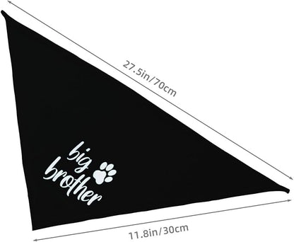 Big Brother Gender Reveal Baby Announcement Dog Bandana
