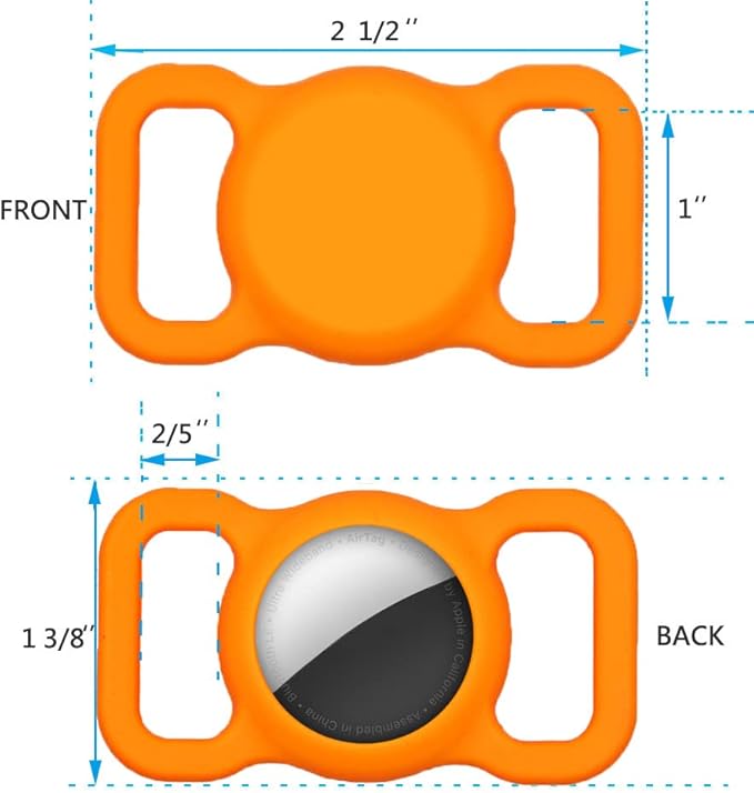 Air Tags-2 Pack Airtag Dog Collar Holder SWINCHO 1-3cm Width